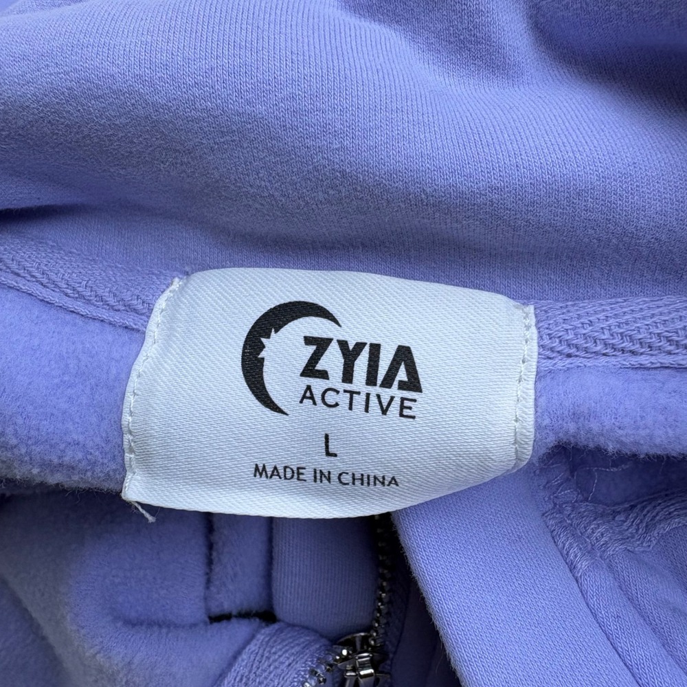 Zyia Active Womens Lavender Purple Quarter Zip Pullover Sweatshirt Large L - Picture 5 of 6